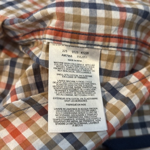 Columbia men’s checkered long sleeve button down shirt size XL - Picture 8 of 8